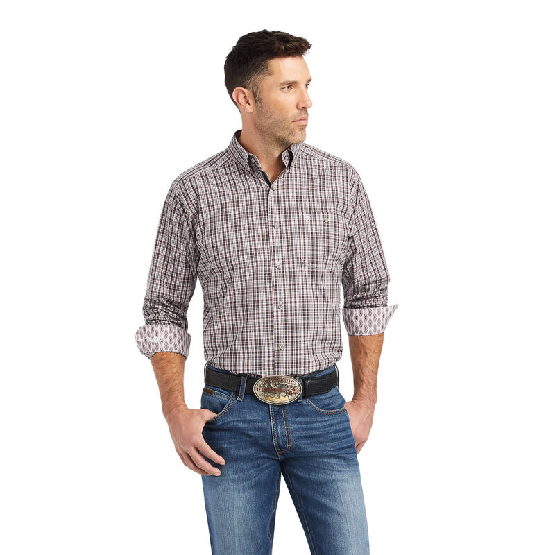 Ariat Hemden Herren - Relentless Resolute Stretch Classic Fit Grau ( CRBYI-2486 )